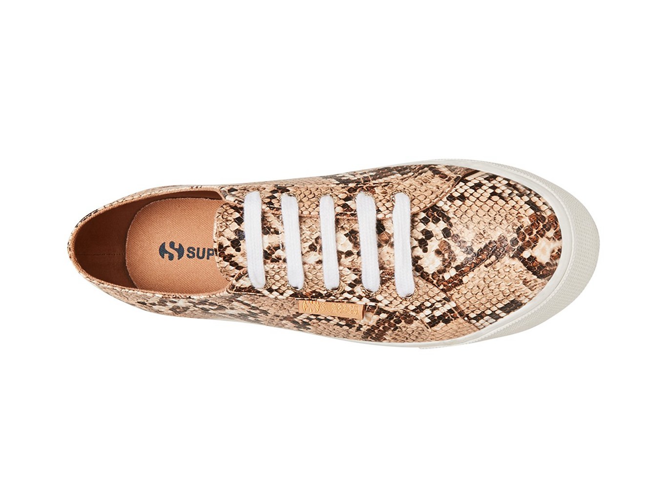 Superga Platform Womens - 2790 Snakepufanw - Brown/Snake - MUDVS7634